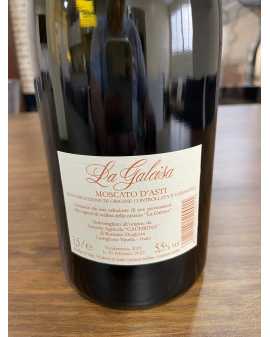 Etiqueta trasera botella magnum de La Galeisa